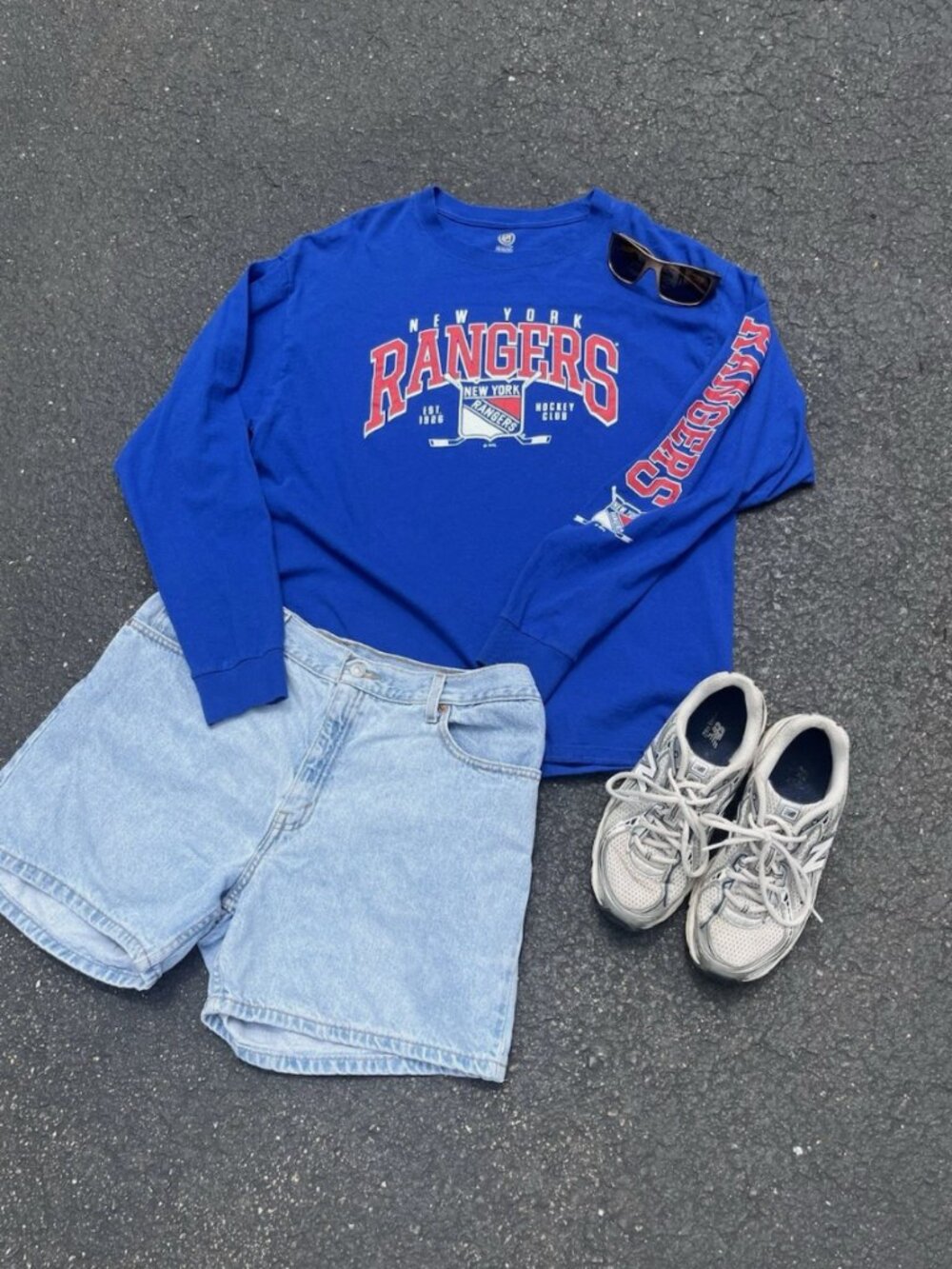 New York Rangers Long Sleeve T-Shirt NHL Blue XL
